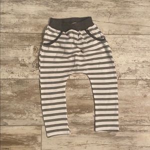 Gray and white Harem Pants